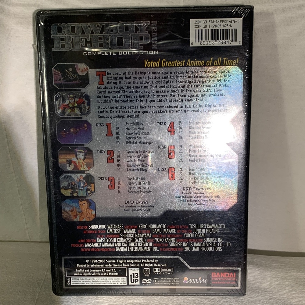 Cowboy Bebop Remix: Complete Collection (Anime Legends) DVD box set. BNIB - Picture 3 of 3